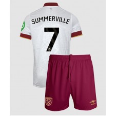 West Ham United Crysencio Summerville #7 Tredjeställ Barn 2024-25 Korta ärmar (+ Korta byxor)